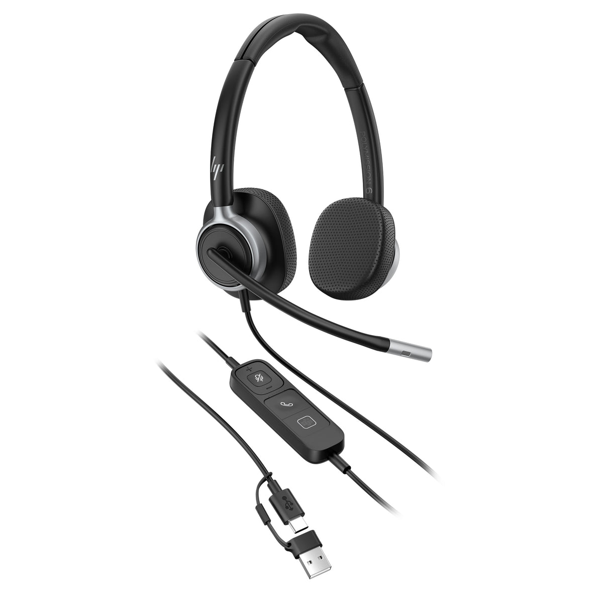 HP Inc. HP POLY MISSION 625 STEREO USB/WIRED HEADSET