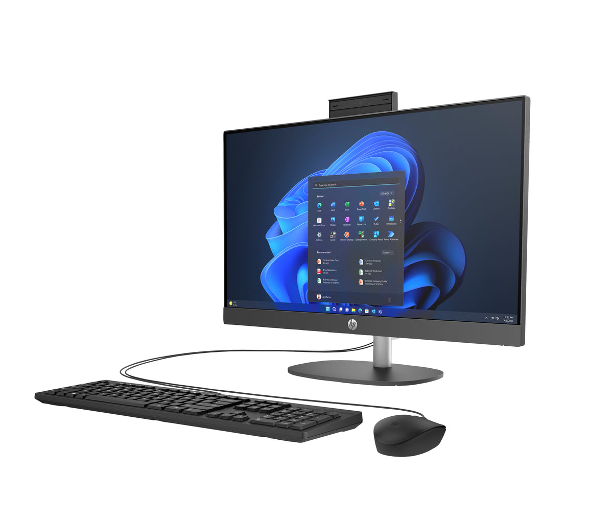 HP Inc. HP ProOne 245 G10 AIO 23.8 FHD IPS AG 250n R5 7520U 16GB 512GB Win11P 3/3/3