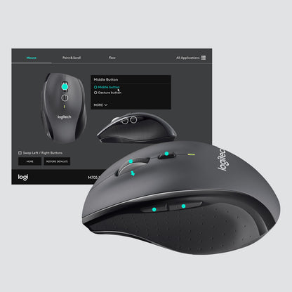 Logitech MARATHON M705 Wireless Mouse/CHARCOAL EMEA