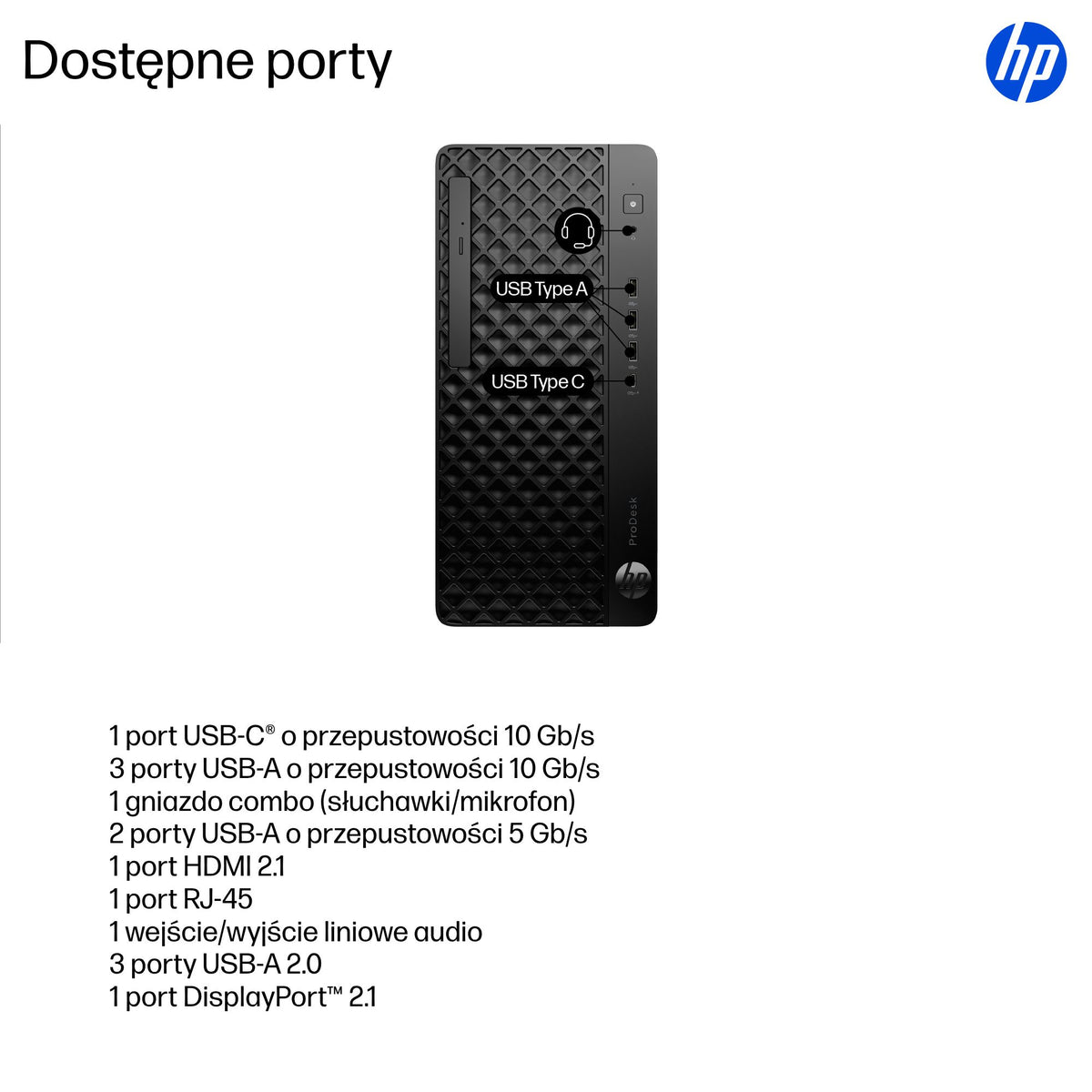 HP Inc. HP ProDesk 4 TWR G1i U7 265 16GB 1TB Win11 3/3/3