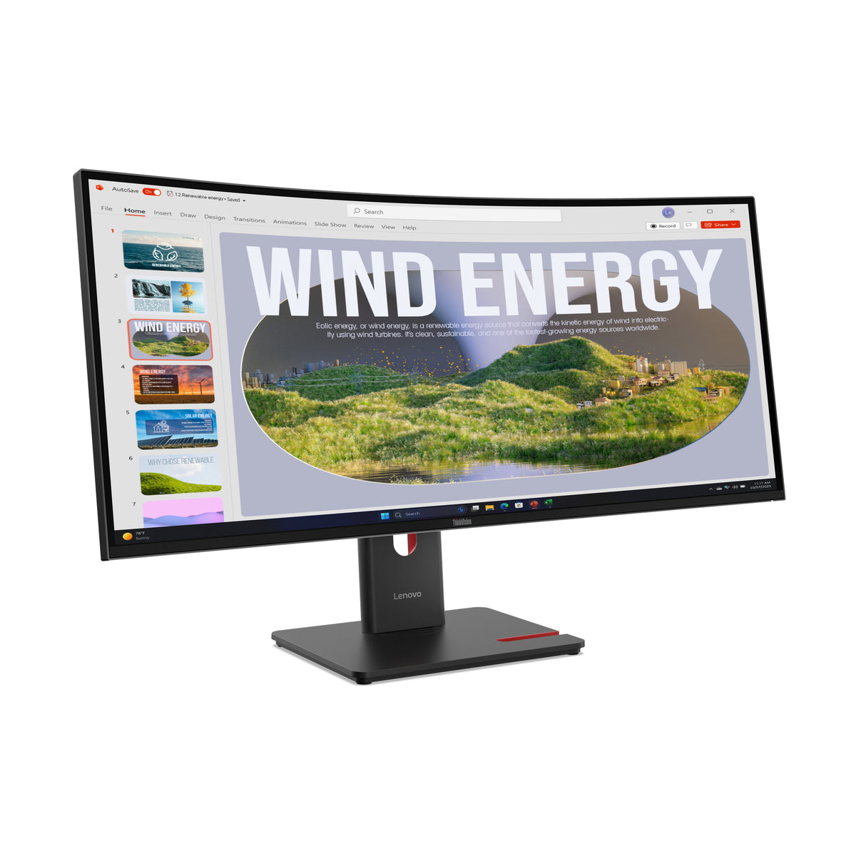 Lenovo Monitor ThinkVision T34WD-40 34" IPS WQHD AG 4ms 350cd 3000:1 120Hz MC60 Camera Dock Tilt Swivel Lift