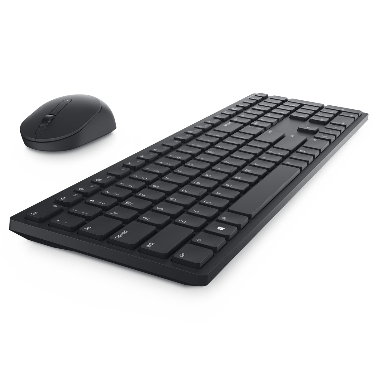 Dell Pro Keyboard and Mouse - KM5221W - US International (QWERTY) - Black - (RTL BOX)