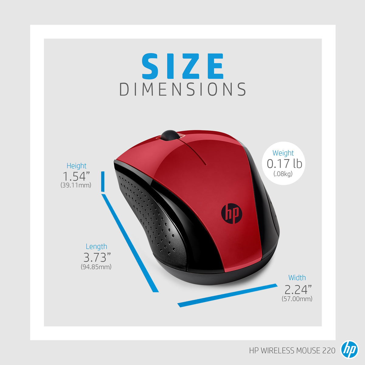 HP Inc. HP Wireless Mouse 220 SRED EU/.