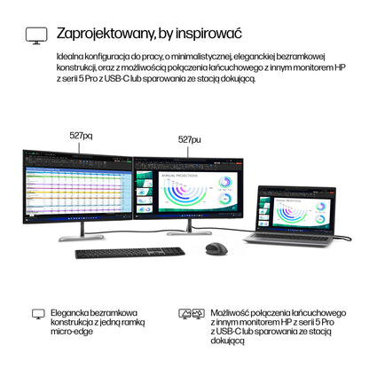 HP Inc. HP S5 Pro 527PQ 27 QHD (2560x1440) IPS 350n 5ms DP HDMI HAS USB-B 3/3/0