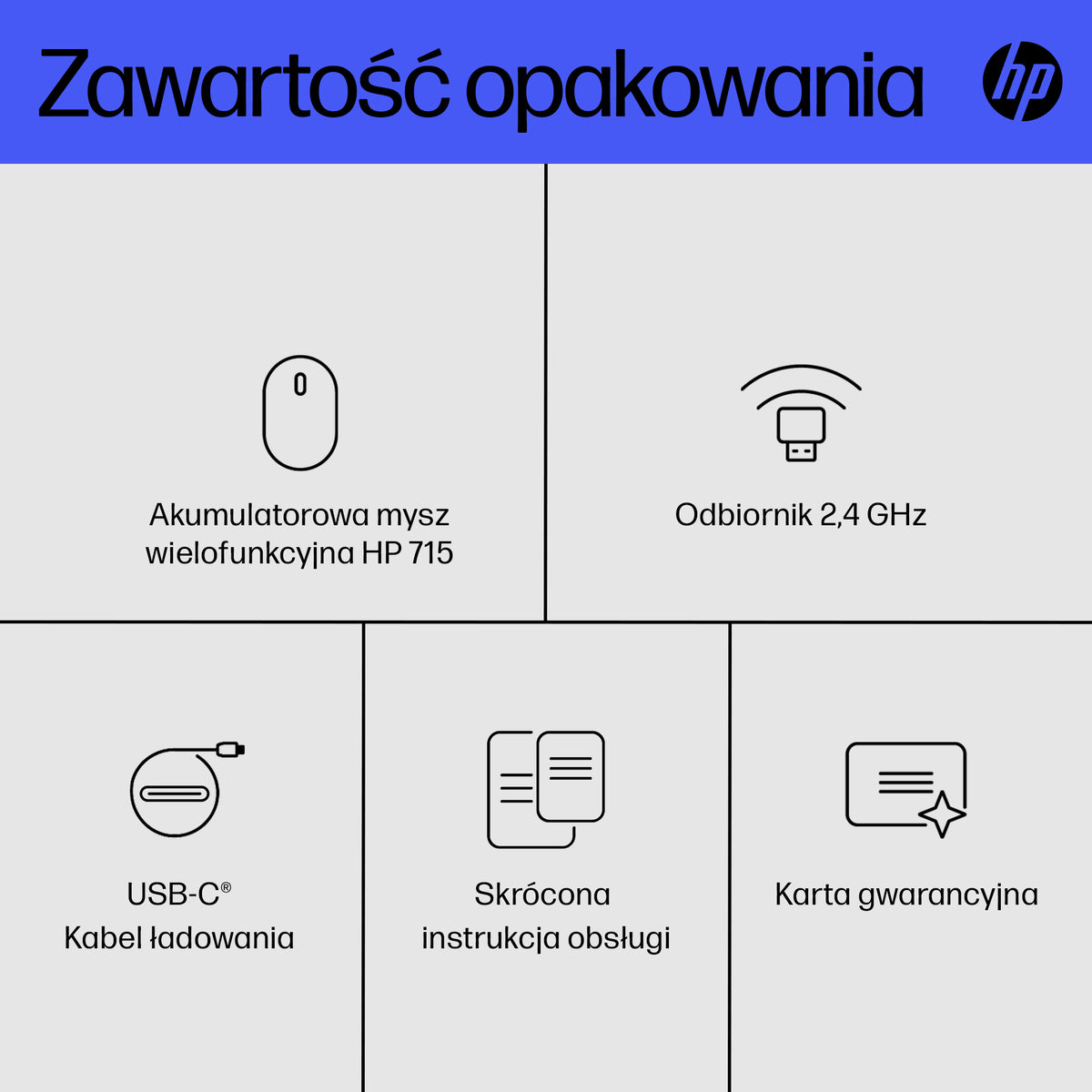 HP Inc. HP 715 RECHBL Mult-Dvc Bluetooth Mouse