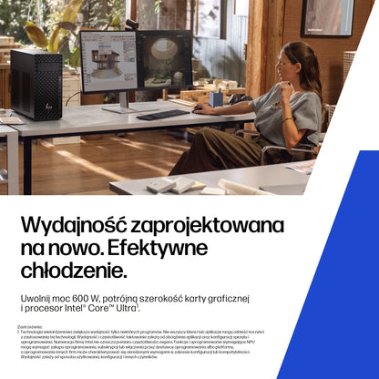 HP Inc. HP Z2 Tower G1i Ultra 7 265K 1TB 32GB UDIMM NVIDIA PRO RTX 2000 W11P 3/3/3