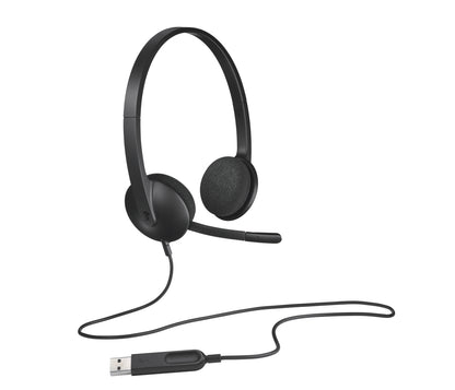 Logitech USB HEADSET H340/BLACK ULTRA LIGHT