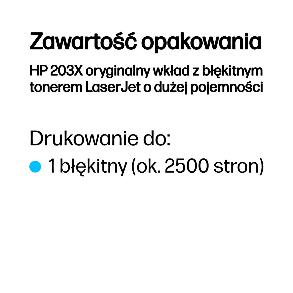 HP Inc. HP 203X ORIGINAL CYAN LASERJET/TONER CARTRIDGE