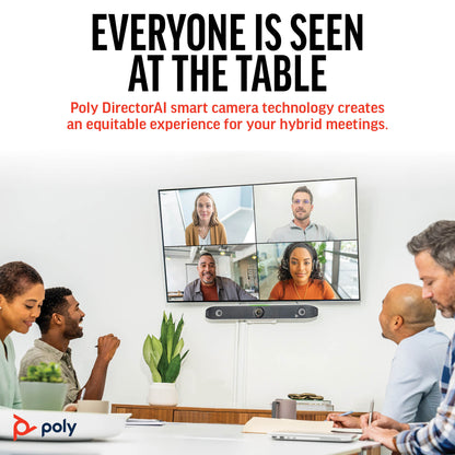 HP Inc. Poly Studio X52 All-In-One Video Bar EMEA - INTL English Loc Euro plug