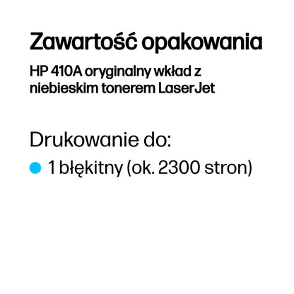 HP Inc. TONER CARTRIDGE 410A CYAN/.