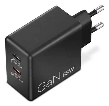 Lenovo Accessories Dual USB-C 65W GaN Charger Black - EU