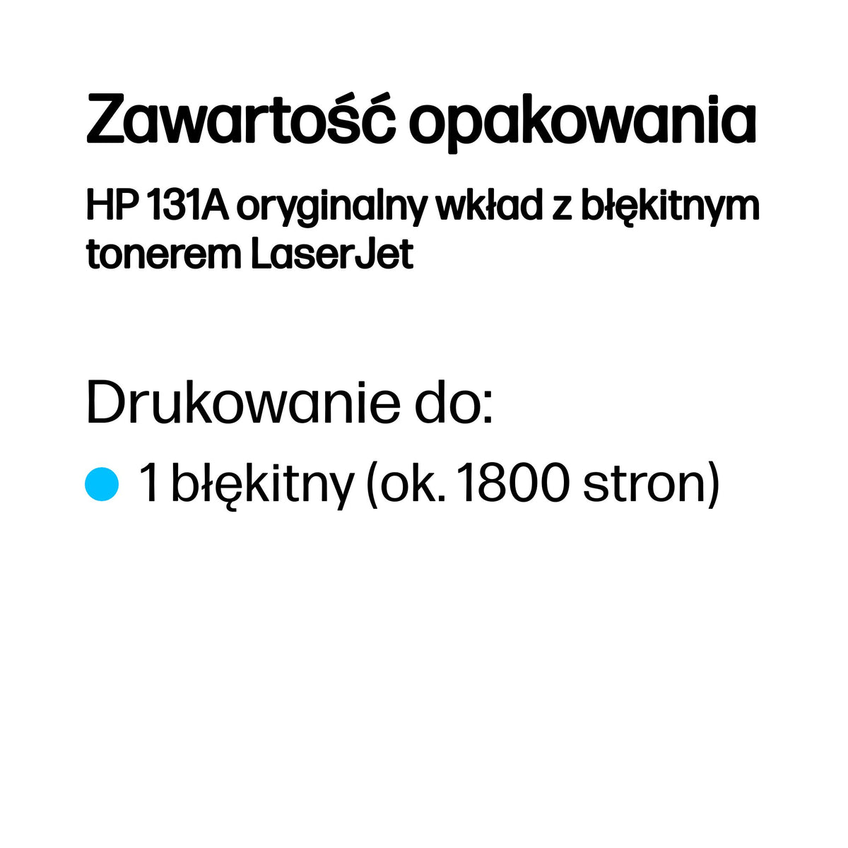 HP Inc. TONER CARTRIDGE 131A CYAN/.