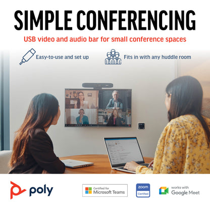 HP Inc. Poly Studio R30 USB Video Bar EMEA - INTL English Loc Euro plug
