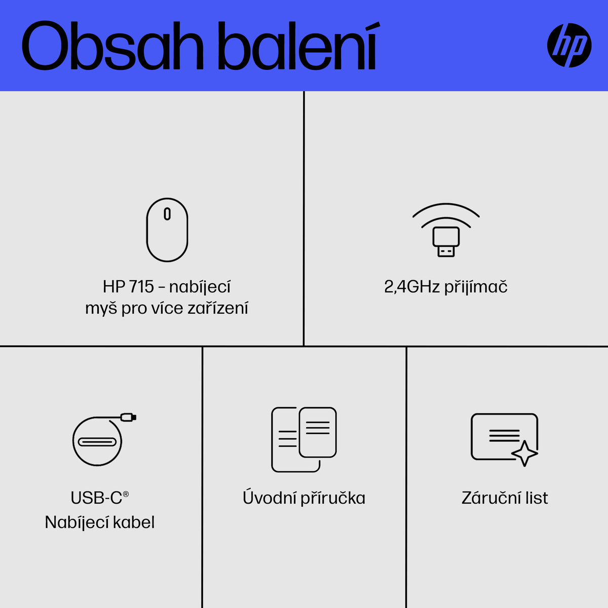 HP Inc. HP 715 RECHBL Mult-Dvc Bluetooth Mouse