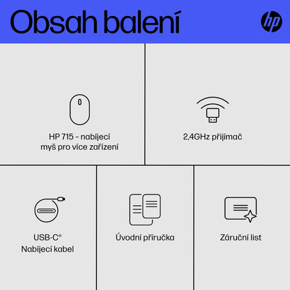 HP Inc. HP 715 RECHBL Mult-Dvc Bluetooth Mouse
