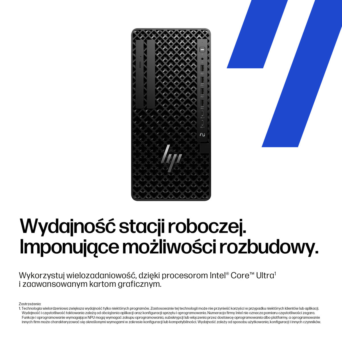 HP Inc. HP Z1 Tower G1i Ultra 7 265 1TB 32GB 2X16GB NVIDIA ProVis RTX A1000 8G W11P 3/3/3