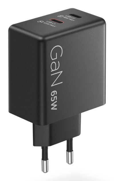 Lenovo Accessories Dual USB-C 65W GaN Charger Black - EU