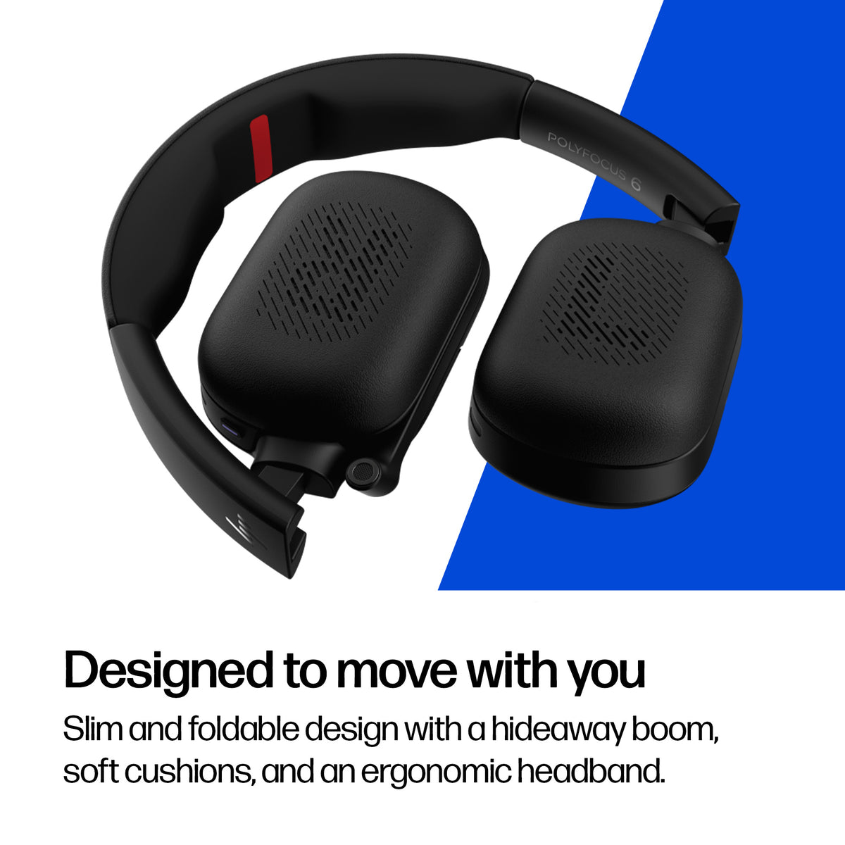 HP Inc. HP POLY FOCUS 625 FOLD Stereo/Bluetooth Headset