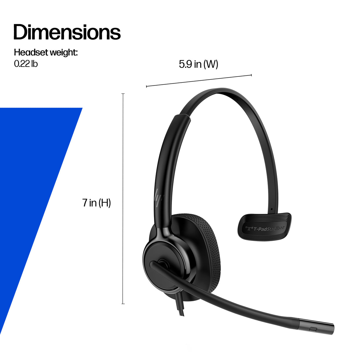 HP Inc. HP POLY MISSION 425 STEREO USB/WIRED HEADSET CLASSIC