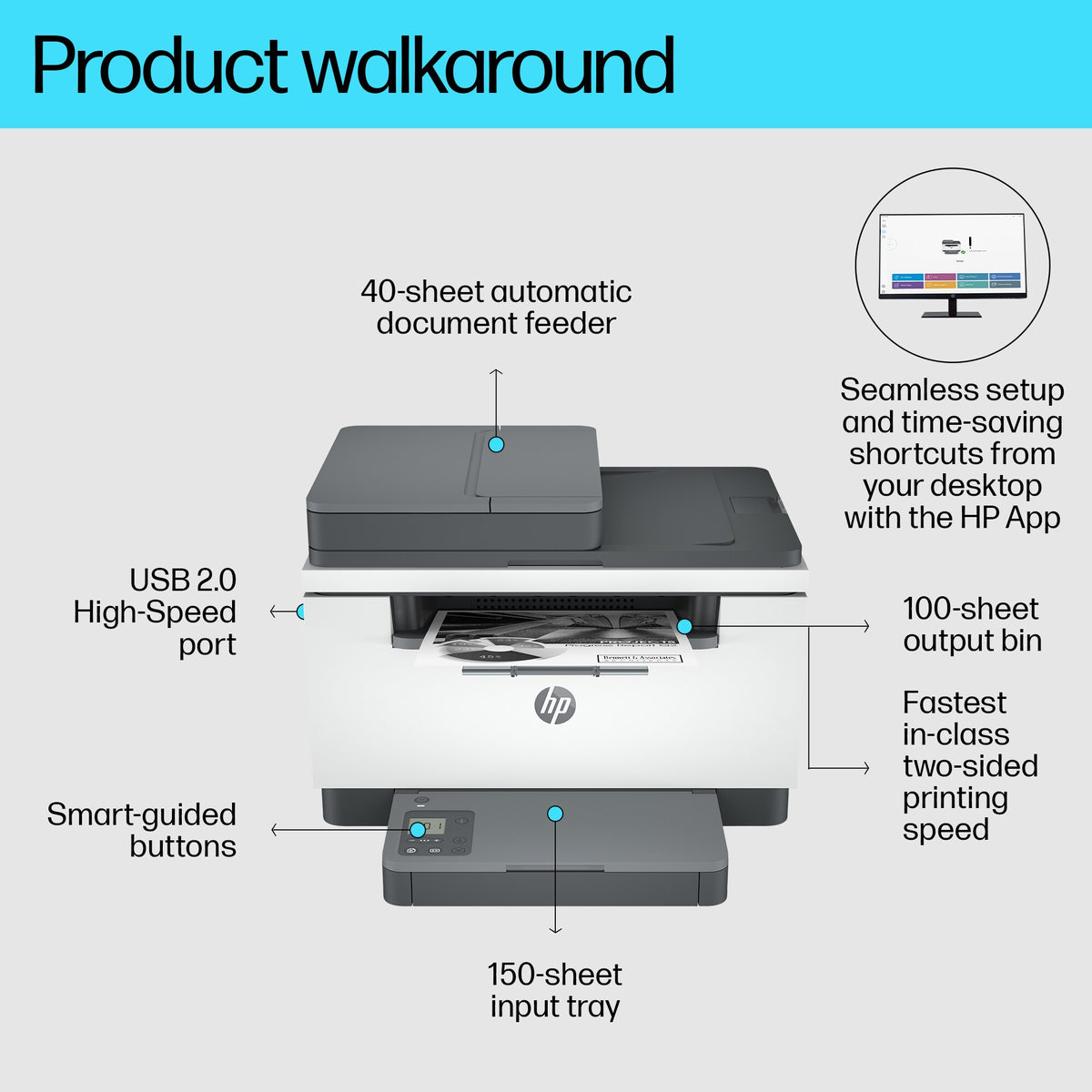 HP Inc. HP LaserJet MFP M234sdn Printer