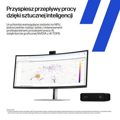 HP Inc. HP Z2 Mini G1i Ultra 7 265 1TB 32GB NVIDIA Quadro RTX A1000 8G W11P 3/3/3