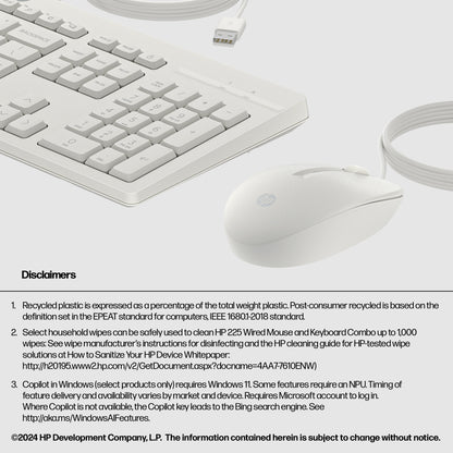 HP Inc. HP 225 WIRED MOUSE AND KB G2/.