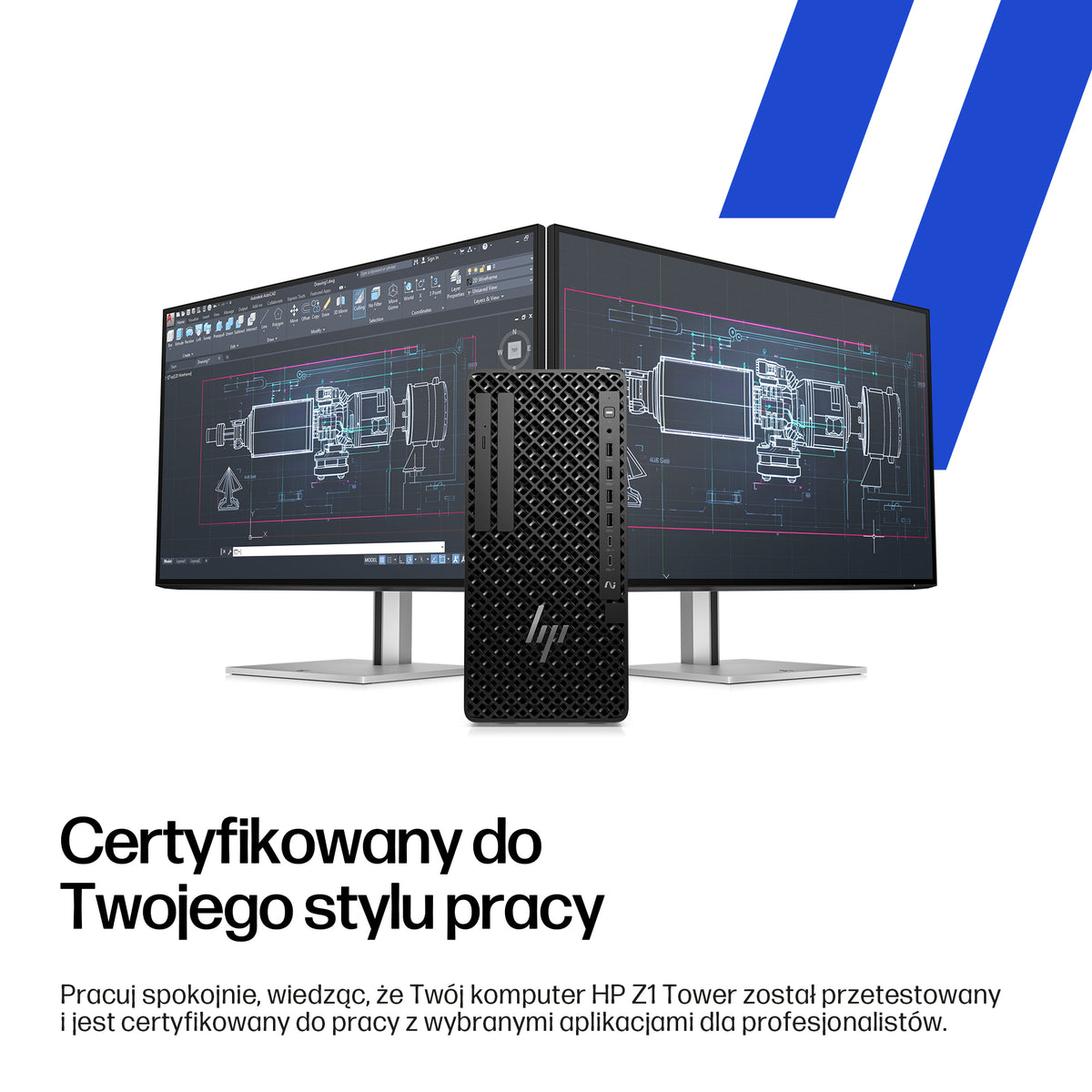 HP Inc. HP Z1 Tower G1i Ultra 7 265 1TB 32GB 2X16GB NVIDIA ProVis RTX A1000 8G W11P 3/3/3