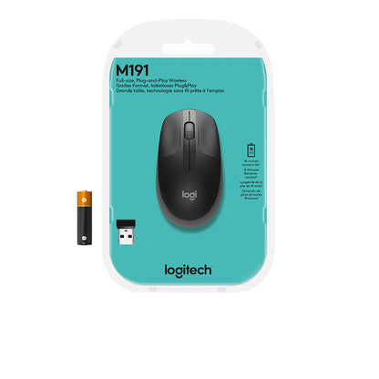 Logitech M190 FULL-SIZE WIRELESS MOUSE/CHARCOAL EMEA