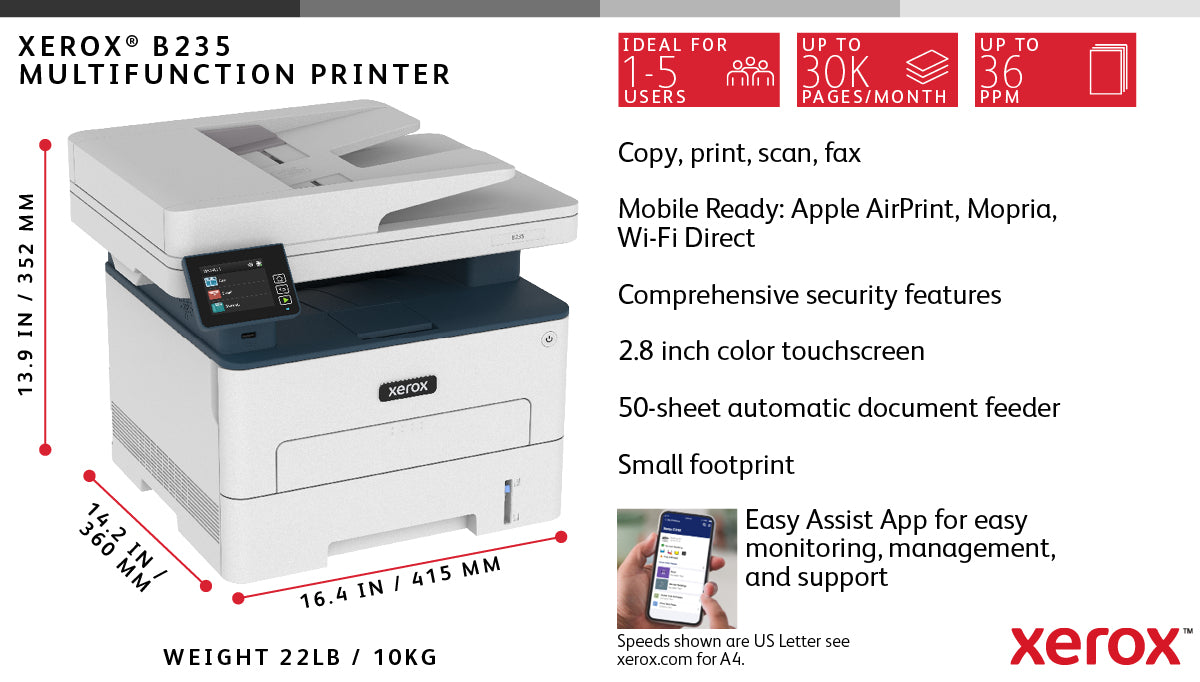 Xerox B235V_DNI MONO SFP/PRINTER