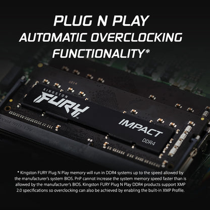 Kingston 32GB DDR4-3200MHZ CL20 SODIMM/(KIT OF 2) FURY IMPACT