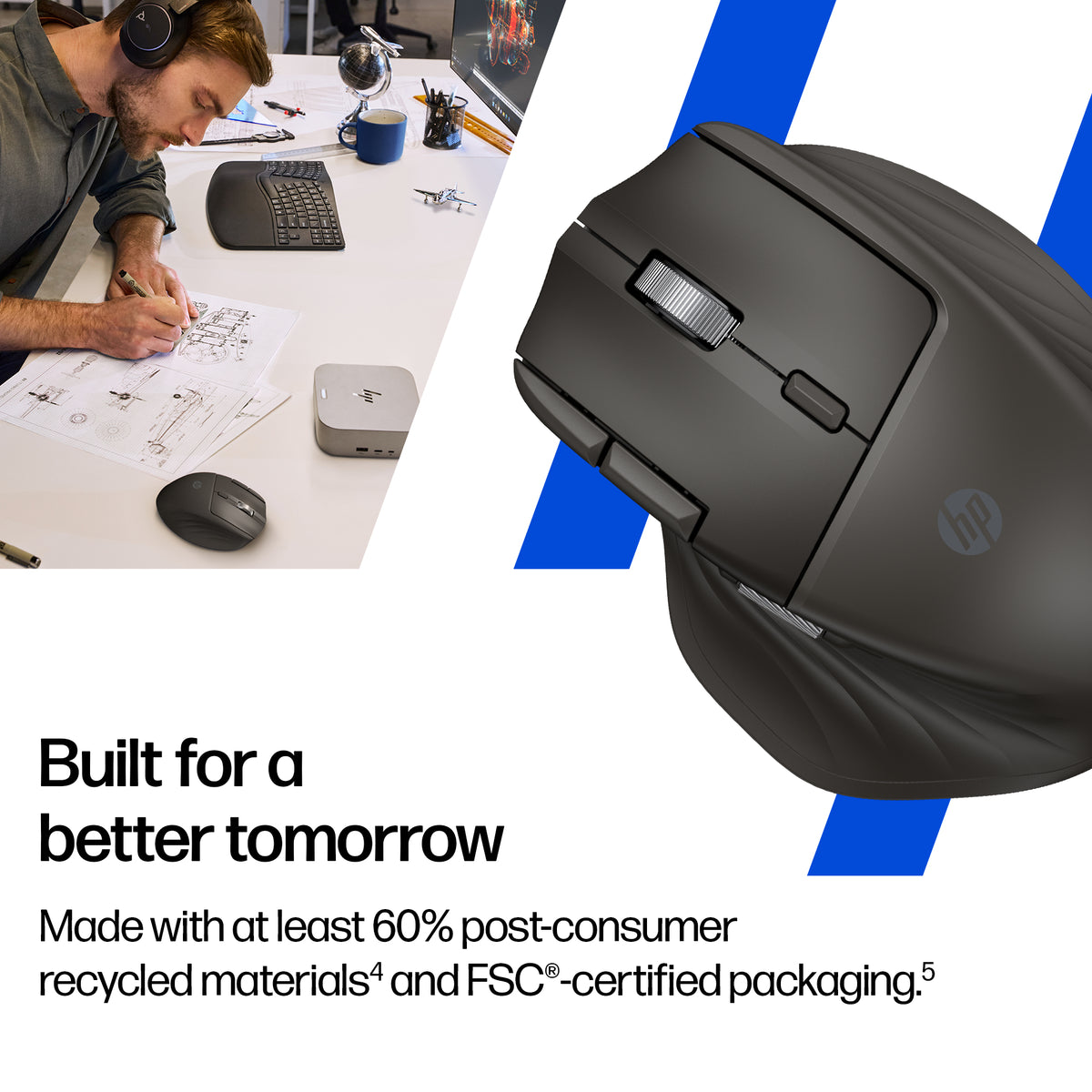 HP Inc. HP Ultra-Fast Scroll Wireless Mouse 785M EURO