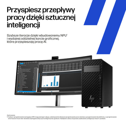 HP Inc. HP Z2 Tower G1i Ultra 7 265K 1TB 32GB UDIMM NVIDIA PRO RTX 2000 W11P 3/3/3
