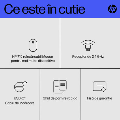 HP Inc. HP 715 RECHBL Mult-Dvc Bluetooth Mouse
