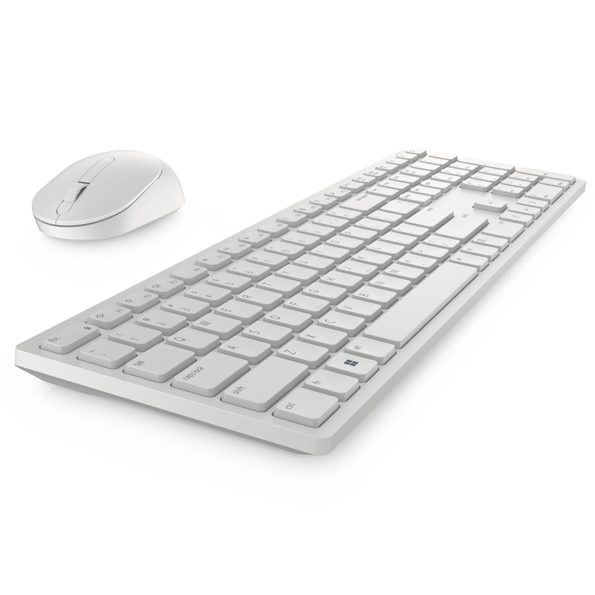 Dell Pro Keyboard and Mouse - KM5221W - US International (QWERTY) - White