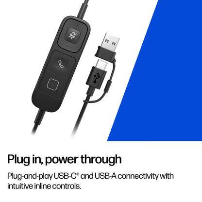 HP Inc. HP POLY MISSION 815 MONAURAL/USB WIRED HEADSET WW
