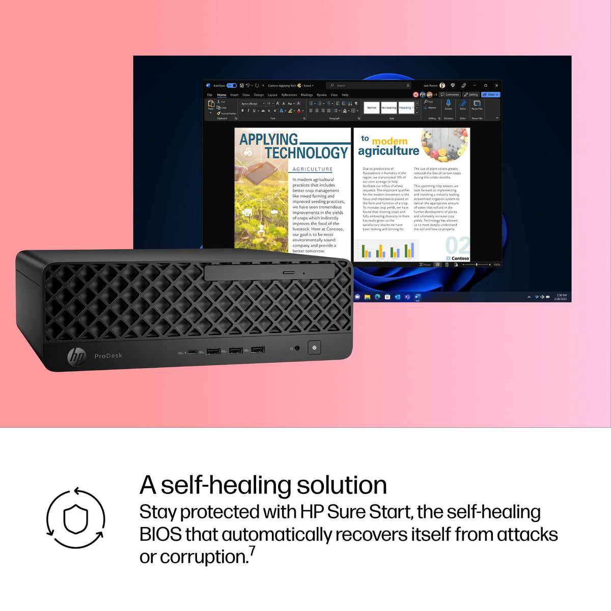HP Inc. HP ProDesk 4 SFF G1i U5 225 16GB 512G Win11P 3/3/3