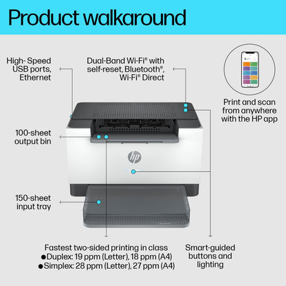 HP Inc. HP LaserJet M207dw Printer