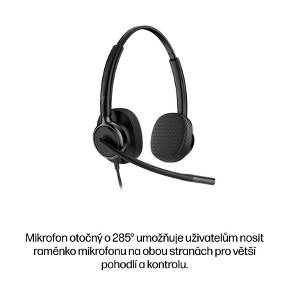 HP Inc. HP POLY MISSION 425 STEREO USB/WIRED HEADSET (BULK)