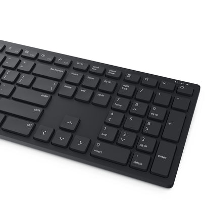 Dell Pro Keyboard and Mouse - KM5221W - US International (QWERTY) - Black - (RTL BOX)