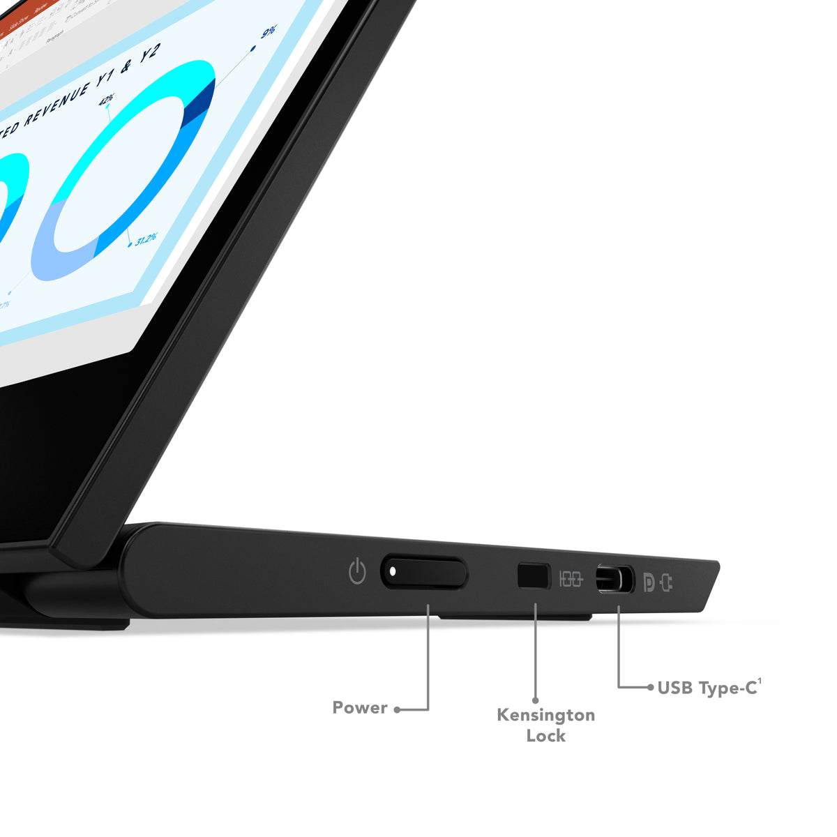 Lenovo Monitor ThinkVision M14d 14" IPS 2,2K AG 6ms 300cd 1500:1 60Hz Mobile Tilt Lift
