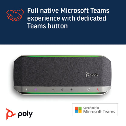 HP Inc. Poly Sync 40+ Microsoft Teams Certified USB-A USB-C Speakerphone +BT700 USB-A Adapter
