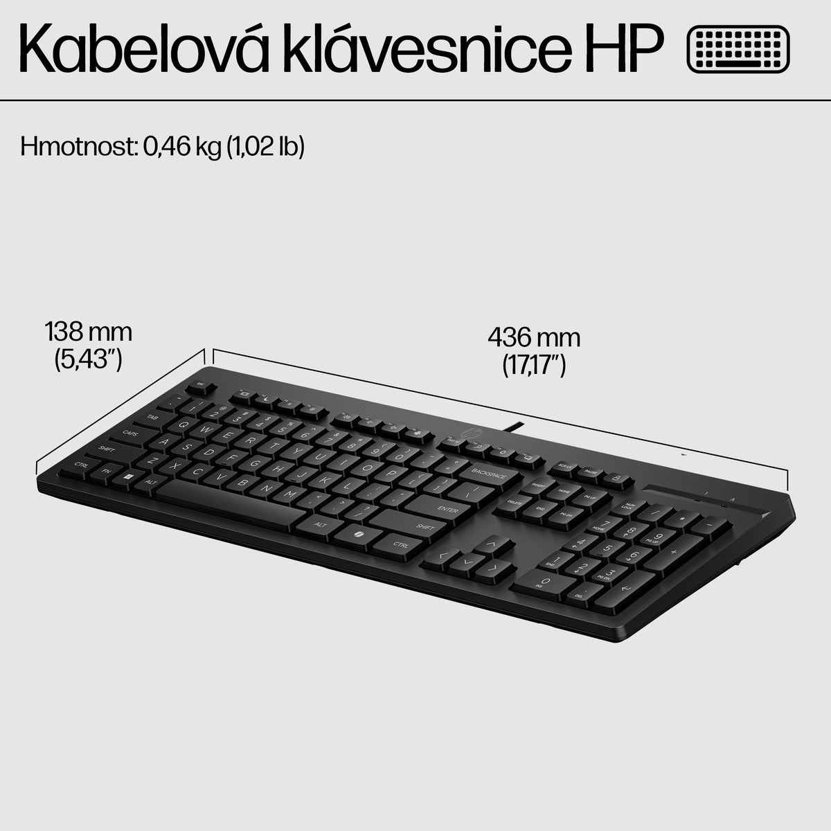HP Inc. HP 125 G2 USB WD KEYBOARD/INTL ENGLISH