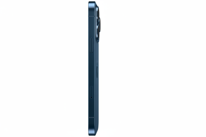 iPhone 16 Plus 256GB Ultramarine side view with two cameras